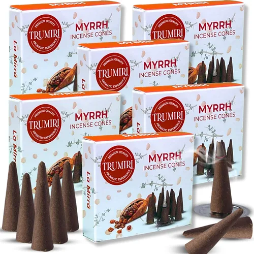 Miniatura 54 de TRUMIRI Incienso ámbar – Paquete de 20 conos (2 x 10) – Incienso de cono perfumado