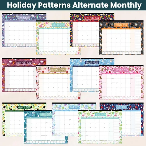 Miniatura 7 de bloom daily planners Calendario de escritorio 2026-2027 – Calendario de pared grande del año académico (julio de 2026 a julio de 2027) – 21 x 16