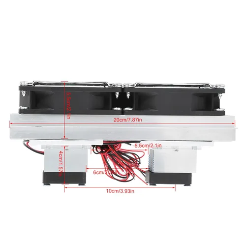 Miniatura 2 de Enfriador termoeléctrico, enfriador de semiconductores, dispositivo de refrigeración de semiconductores Enfriador termoeléctrico 12A 12V DIY Mini