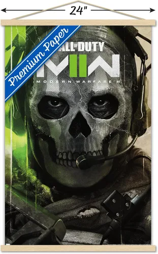 Miniatura 3 de Trends International Call of Duty: Modern Warfare 2 - Póster de pared de arte clave, 22.375 x 34 pulgadas, paquete de impresión premium y colgador