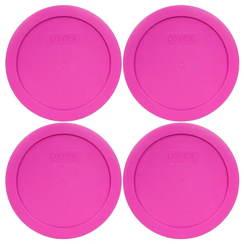Miniatura 50 de Pyrex 7201-PC 4 tazas azul tapa de repuesto para almacenamiento de alimentos (paquete de 4) - Fabricado en Estados Unidos Azul oscuro