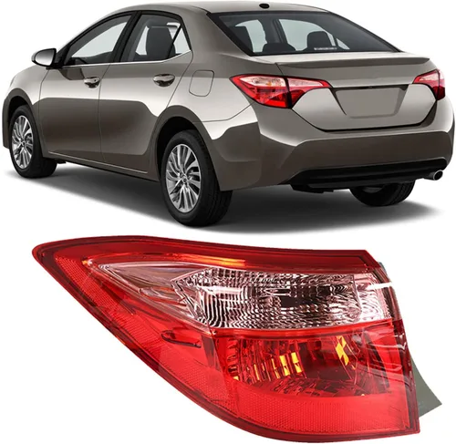 Silscvtt Repuesto de luz trasera para Toyota Corolla 2017-2019 Freno trasero izquierdo lado del conductor exterior 8156002B00 TO2804130