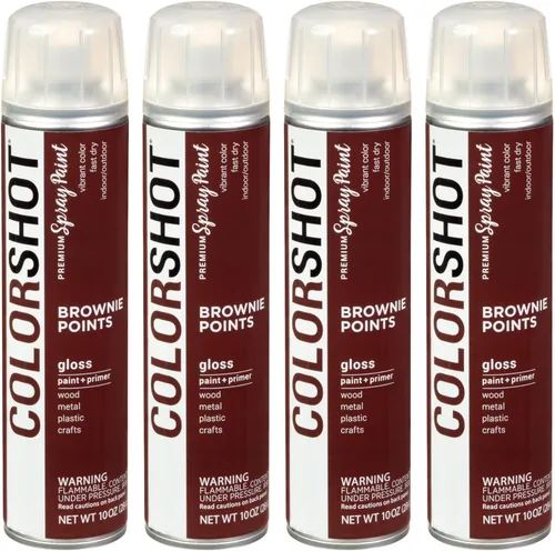 Miniatura 37 de COLORSHOT Pintura en aerosol brillante, aromaterapia (lavanda) 10 onzas, paquete de 4, pintura acrílica de secado rápido, uso en interiores