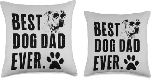 Miniatura 3 de Dogo Argentino Daddy Dad Best Dog Dad Ever - Almohada para hombre