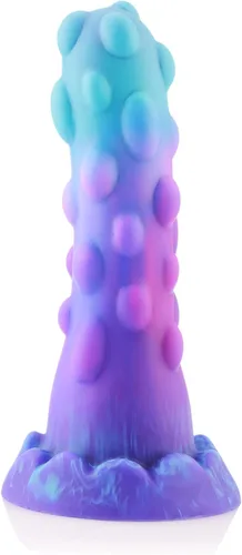 Consolador de monstruo de fantasía delgado para principiantes, consolador delgado con nudo de silicona suave realista, pene pequeño realista con