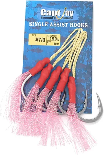 Miniatura 9 de Capt Jay - Ganchos de ayuda de pesca, Jigging Slow Fast Jigs Stinger Hook para bailar y pescar