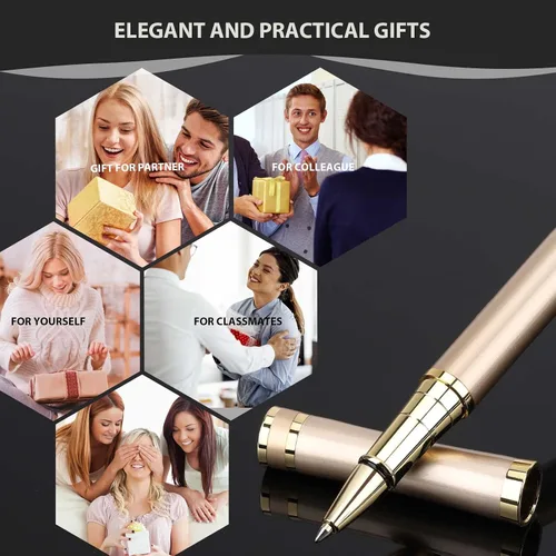 Miniatura 6 de cheericome Bolígrafo de lujo, profesional y ejecutivo, perfecto para escritura suave y sedosa, con caja de regalo, bonito bolígrafo para hombres