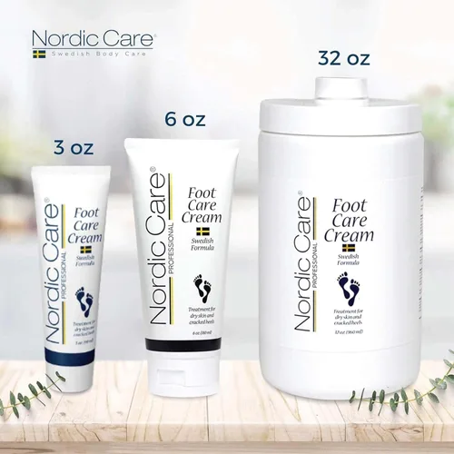Miniatura 6 de Nordic Care Crema para el cuidado de los pies, crema de reparación intensiva para pies con urea y aceite de eucalipto para talones agrietados