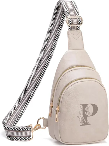 Miniatura 95 de Viverte Bolsas Cruzadas para Mujeres Bolso de Hombro Inicial Riñoneras Personalizadas Regalos para Mamá Mujer Esposa