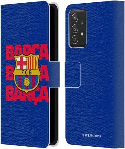 Miniatura 90 de Head Case Designs Funda de piel con licencia oficial del FC Barcelona Barca Crest Graphics para Samsung Galaxy A06 4G