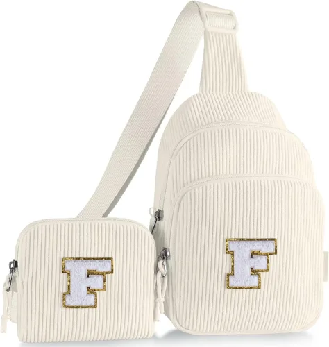 Miniatura 50 de Riñonera cruzada para niñas, Beige, Small