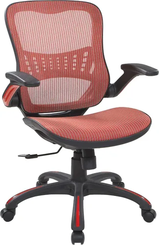 Miniatura 12 de Office Star Riley - Silla de escritorio ventilada para gerente con asiento y respaldo de malla transpirable, base negra con negro