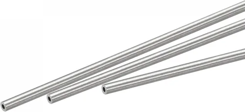 Miniatura 28 de uxcell Tubo de acero inoxidable 316, tubo de 0.118 in OD 0.039 in de espesor de pared de 9.843 in de longitud de 3 piezas