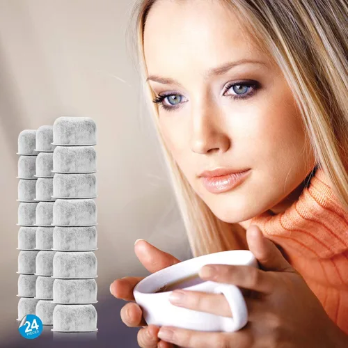 Miniatura 5 de Paquete de 24 filtros de agua de carbón de repuesto para máquinas de café Cuisinart por Housewares Solutions