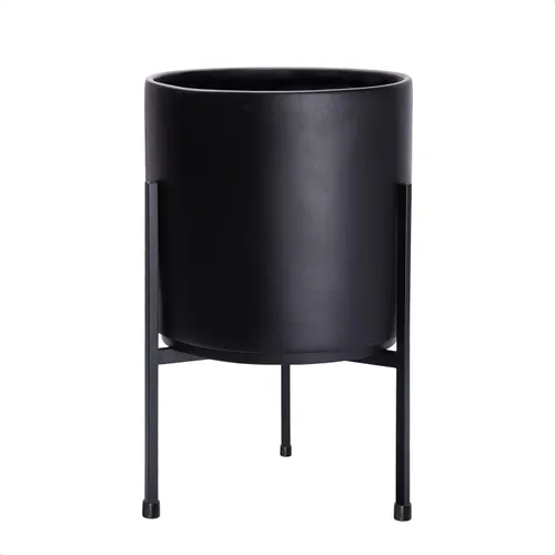 Miniatura 9 de Macetero moderno con soporte de metal de 8, 10, 12 y 14 pulgadas, para plantas