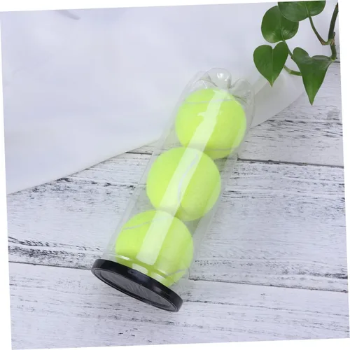Miniatura 8 de Toddmomy 6 unidades de cilindro de tenis transparente contenedor negro para pelotas de tenis con tapa, organizador de almacenamiento de pelotas