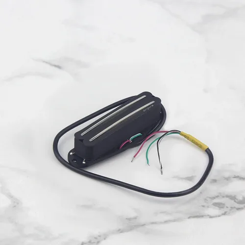 Miniatura 4 de OriPure Pastillas de doble carril caliente Alnico5 Humbucker de un solo tamaño de bobina 15-16K Fit ST/SQ Style Guitarra eléctrica, color negro