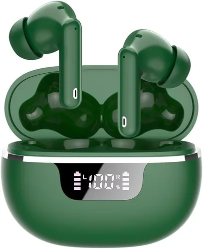 Miniatura 18 de Auriculares inalámbricos, auriculares Bluetooth 5.4 con graves estéreo, auriculares Bluetooth en el oído con cancelación de ruido y micrófono