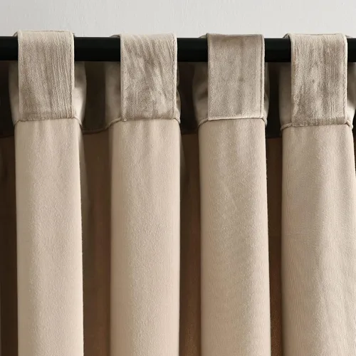 Miniatura 5 de Lush Decor Prima Velvet - Par de paneles de cortinas para ventana con pestaña trasera y bolsillo para cortinero, 84 pulgadas de largo x 54 pulgadas