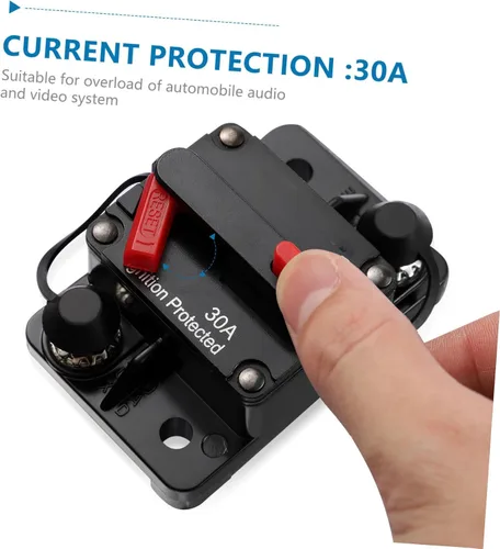 Miniatura 6 de Hemobllo Amplificador marino para automóvil de 30 amperios, motor de arrastre para automóvil, barco, bicicleta, audio estéreo, inversor de fusibles
