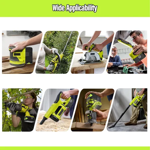 Miniatura 5 de Paquete de 2 baterías de repuesto de 5000mAh para Ryobi 18V Batería P102 P103 P104 P105 P107 P108, compatibles con herramientas inalámbricas Ryobi