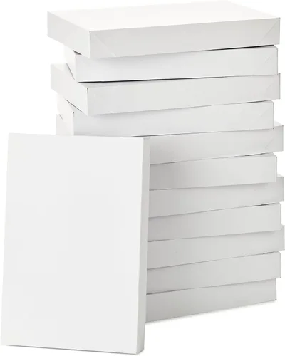 Hallmark Cajas de regalo XL de 17 pulgadas con tapas (12 cajas de bata blanca, blancas) para cumpleaños, graduaciones, Navidad, bodas, despedidas de