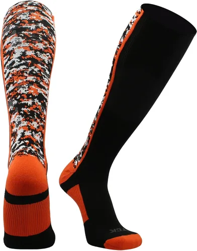 Miniatura 43 de TCK Calcetines de béisbol para jóvenes, niños u hombres, con diseño de camuflaje digital y longitud hasta por encima de la pantorrilla