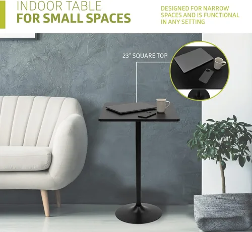 Miniatura 4 de Pearington PEAR-4DSQ - Mesa de pub, color negro