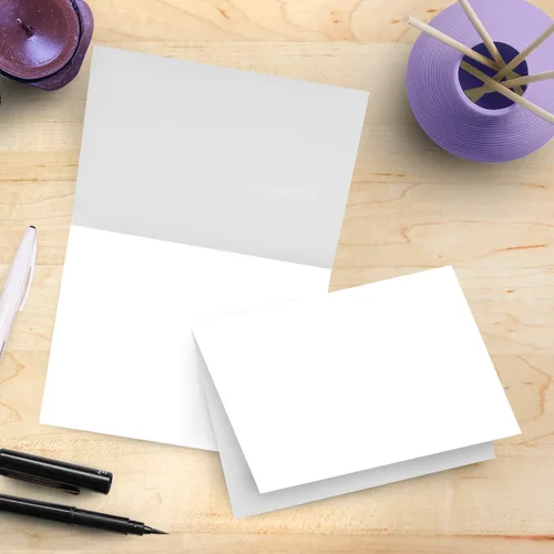 Miniatura 2 de Tarjetas de felicitación blancas de 4.5 x 6 pulgadas, 100 tarjetas