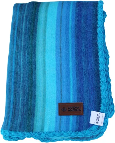 Miniatura 6 de Manta de lana de alpaca - Hermosa y cálida, 80 x 60 pulgadas, ultra suave, hipoalergénica y transpirable. (aceituna)