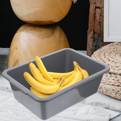 Miniatura 6 de Cabilock Cubo de almacenamiento de plástico rectangular multifuncional con asas para uso en el hogar Restaurante Lavando platos Almacenamiento