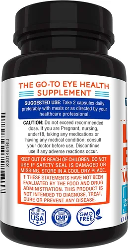 Miniatura 3 de Fórmula para el cuidado de los ojos súper fuerte recientemente mejorada, luteína de grado farmacéutico, zeaxantina, arándano, mayor