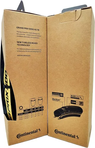 Miniatura 2 de Continental Grand Prix 5000 All Season TR - Tubeless Road Bike Tire Conquer Every Season - BlackChili, Vectran Breaker, LazerGrip, Active Comfort