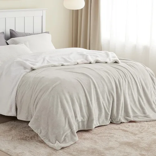 Miniatura 3 de Bedsure GentleSoft - Manta de forro polar Sherpa para sofá, manta de Navidad gruesa y cálida para invierno, manta de felpa suave y esponjosa como