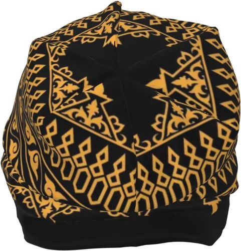 Miniatura 5 de Gorro africano holgado para adultos, tejido elástico, de calavera, gorro de invierno para exteriores para mujeres y hombres