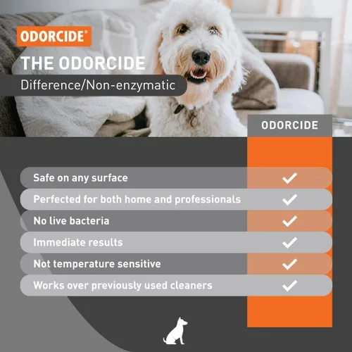 Miniatura 6 de Odorcide Duralast Caribbean Citrus Mist Eliminador de olores de orina de mascotas, desodorantes para mascotas para el hogar para olores fuertes