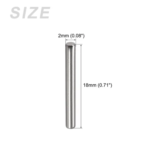 Miniatura 2 de METALLIXITY Pasador de clavija (0.072 x 0.709 pulgadas), 20 unidades, clavijas de soporte de estante de acero inoxidable 304, elementos de sujeción
