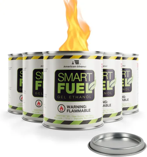 Smart Fuel - Latas de combustible de gel de bioetanol – Combustible de chimenea de bioetanol de combustión limpia para fogatas de interior y