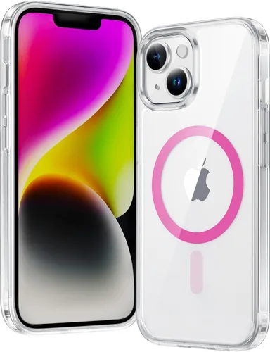 Miniatura 1768 de FNTCASE Funda para iPhone 13 Pro-Max: Fundas magnéticas transparentes compatibles con Magsafe Slim anti amarillamiento protección contra caídas