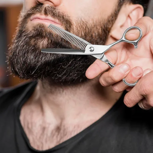 Miniatura 7 de Tijeras de adelgazamiento para corte de cabello, tijeras profesionales Fcysy de 6 pulgadas para adelgazar el cabello, tijeras de peluquería