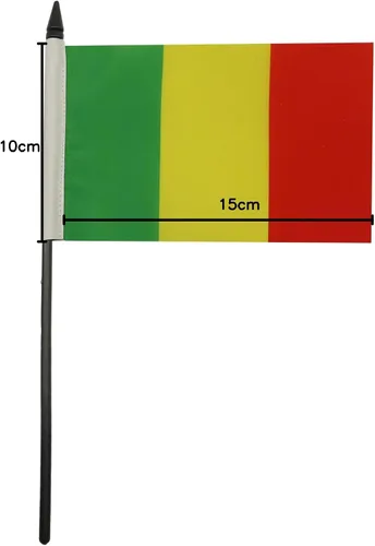 Miniatura 139 de AZ FLAG Sierra Leone Bandera de mesa 5'' x 8'' - Bandera de escritorio de Sierra Leona 21 x 14 cm - Bastón y base de plástico negro