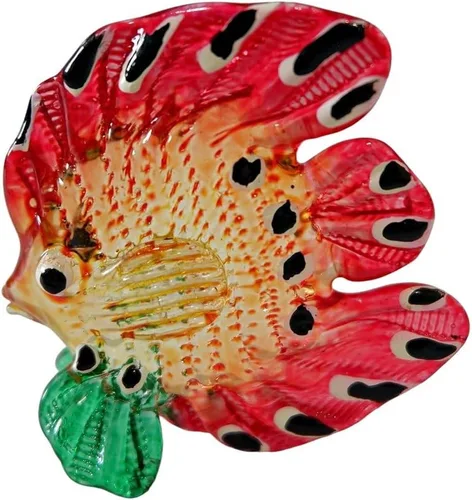 Miniatura 11 de 1shopforyou Figura de cristal soplado, figura de pez marino tropical, arte en miniatura, colección de vida marina, decoración de acuario, animal