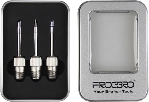 Miniatura 2 de 3 puntas de soldadura de repuesto de aleación mejorada para soldador inalámbrico FROGBRO LD006A, chapado multicapa para una larga duración