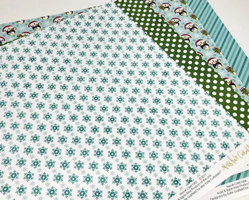 Miniatura 3 de Paquete de papel con patrón – Oh What Fun – Scrapbook Premium Specialty Paper de una cara de 12 x 12 pulgadas, colección incluye 16 hojas – por Miss