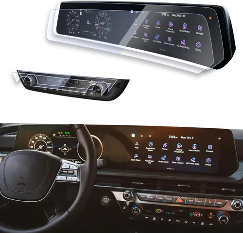 Miniatura 11 de 2 protectores de pantalla para Kia Seltos 2026 2025 2024 2024 para Kia Seltos 2024 de 10.25 pulgadas, doble pantalla panorámica compatible con Kia
