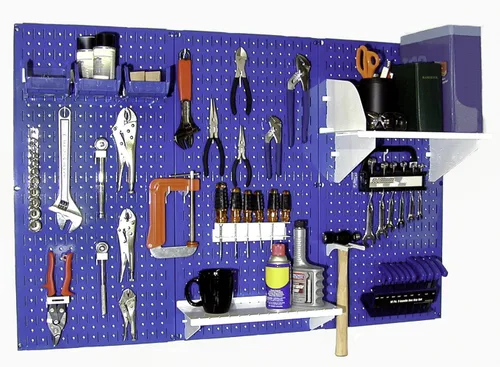 Miniatura 29 de Organizador de herramienta control de pared 30-wrk-400wb estándar panel perforado mesa de trabajo de metal, 30-WRK-400 BB Negro