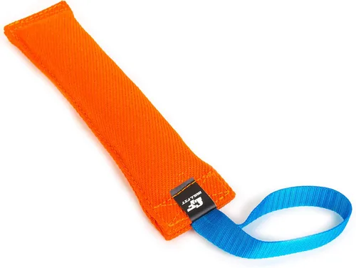 Bull Fit K9 - Juguete para tirar y morder para perros con mango fuerte, hecho de lino francés duradero y resistente al desgarro, perfecto para tirar