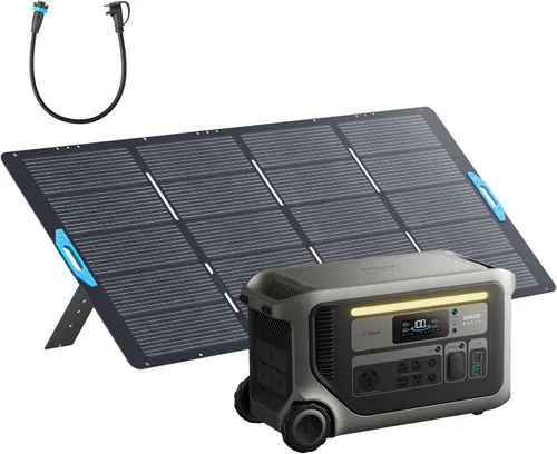 Miniatura 12 de Anker SOLIX Estación de energía portátil F3000 con 2 paneles solares de 400 W, 3,072 Wh, recarga de 6,000 W, ampliable a 24 kWh, generadores solares