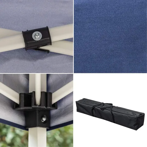 Miniatura 9 de Tienda desplegable de 10 x 10, tienda plegable impermeable portátil para uso doméstico con bolsa de transporte