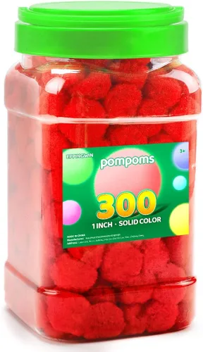 Miniatura 44 de Eppingwin 90 PCS Pompones Multicolores, Pompones Suaves de 1.5 Pulgadas para Manualidades, Colores Surtidos Pompones Grandes para Artes